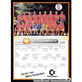 Mannschaftskarte Fussball | FC Bayern München | 1988 Commodore