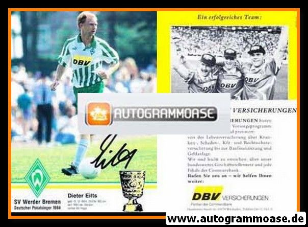 Autogramm Fussball | SV Werder Bremen | 1994 | Dieter EILTS