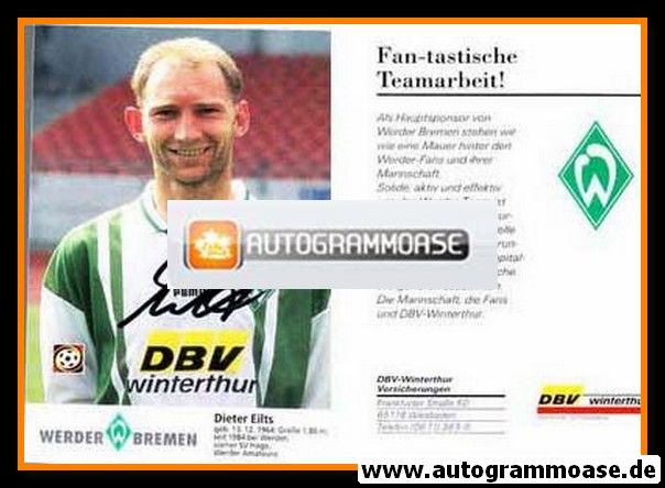 Autogramm Fussball | SV Werder Bremen | 1996 | Dieter EILTS