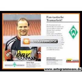 Autogramm Fussball | SV Werder Bremen | 1996 | Oliver RECK