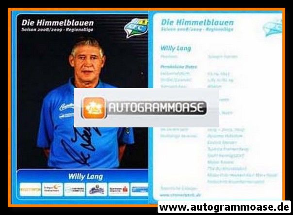 Autogramm Fussball | Chemnitzer FC | 2008 | Willy LANG