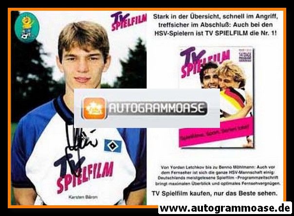 Autogramm Fussball | Hamburger SV | 1994 | Karsten BÄRON