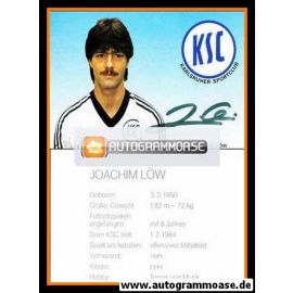 Autogramm Fussball | Karlsruher SC | 1984 | Joachim LÖW