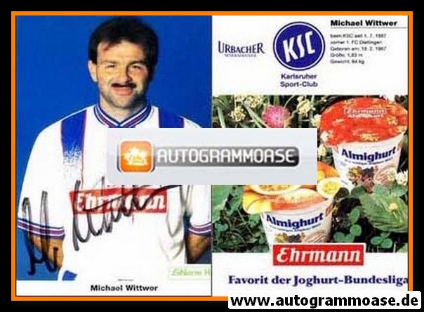 Autogramm Fussball | Karlsruher SC | 1996 | Michael WITTWER