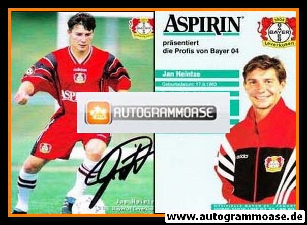 Autogramm Fussball | Bayer Leverkusen | 1997 | Jan HEINTZE