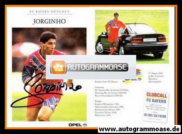 Autogramm Fussball | FC Bayern München | 1993 | JORGINHO