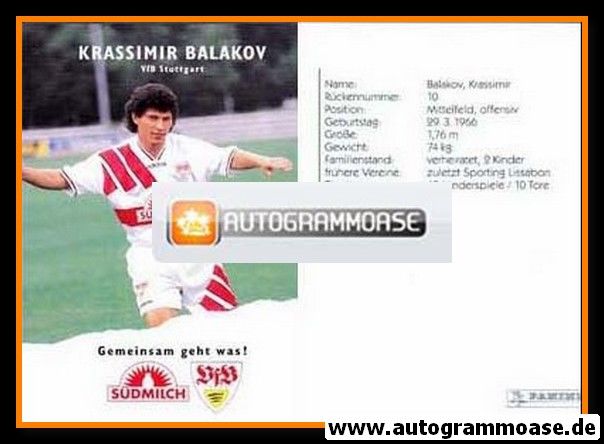 AK Fussball | VfB Stuttgart | 1995 | Krassimir BALAKOV