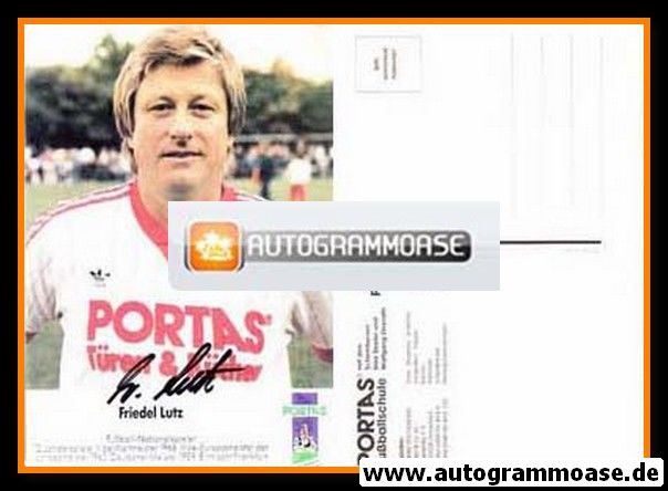 Autogramm Fussball | 1990er Portas | Friedel LUTZ (Portrait Color)