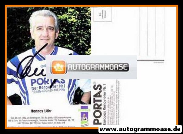 Autogramm Fussball | 1990er Portas | Hannes LÖHR (Portrait Color)