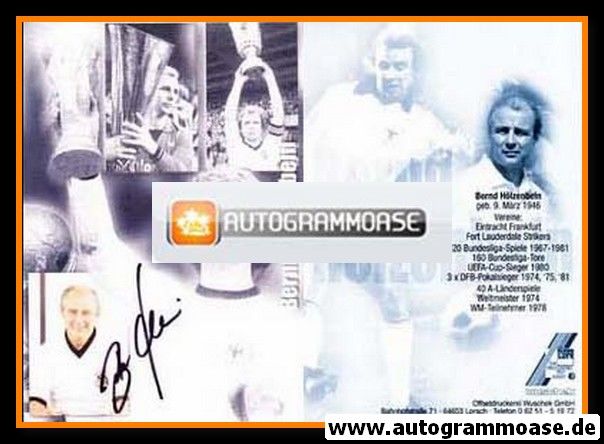 Autogramm Fussball | DFB | 1970er Retro | Bernd HÖLZENBEIN (Pokale)