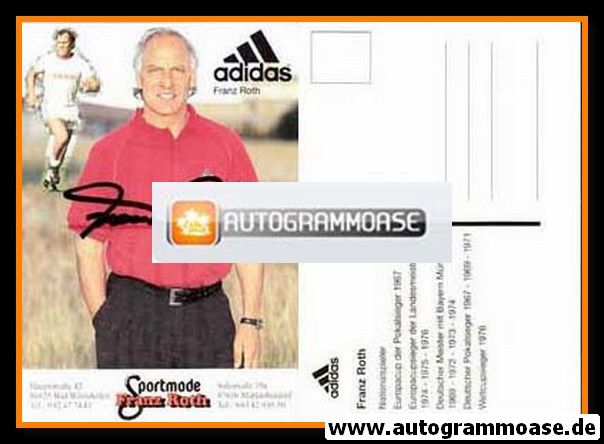 Autogramm Fussball | 2000er Adidas | Franz ROTH (Collage Color) Sportmode
