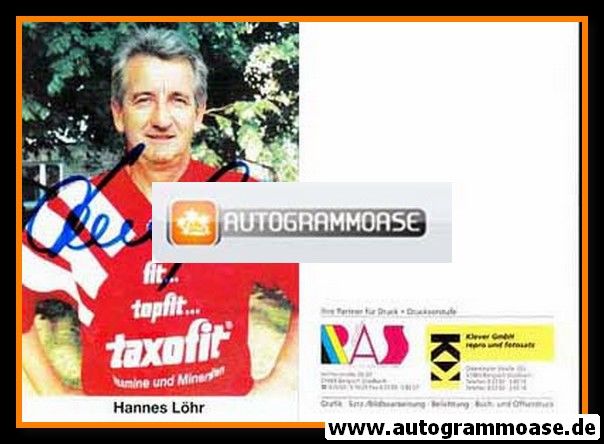 Autogramm Fussball | 2000er | Hannes LÖHR (Taxofit rot) 2