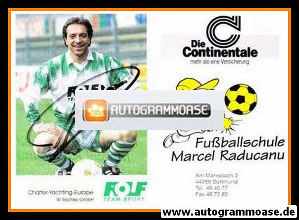 Autogramm Fussball | 1990er | Marcel RADUCANU (Portrait Color) Fussballschule BVB 1