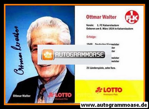 Autogramm Fussball | DFB | 2000er | Ottmar WALTER (Portrait Color) Lotto RP