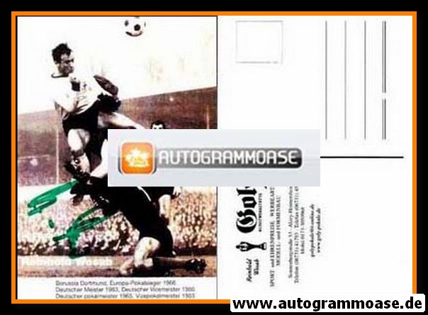 Autogramm Fussball | 1960er Retro | Reinhold WOSAB (Goly)
