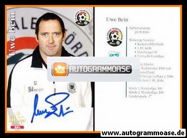 Autogramm Fussball | 2000er | Uwe BEIN (Talentförderung)