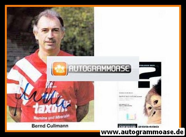 Autogramm Fussball | 1990er | Bernd CULLMANN (Portrait Color) Taxofit rot 2