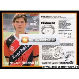 Autogramm Fussball | Eintracht Frankfurt | 1989 | Michael KLEIN
