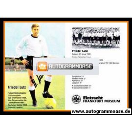 Autogramm Fussball | DFB | 1960er Retro | Friedel LUTZ (Eintracht Frankfurt Museum)