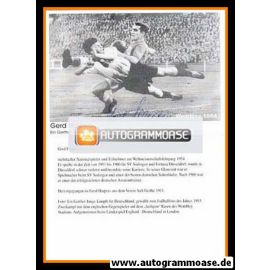 Autogramm Fussball | DFB | 1954 Retro | Gerd HARPERS (Spielszene SW) Wembley