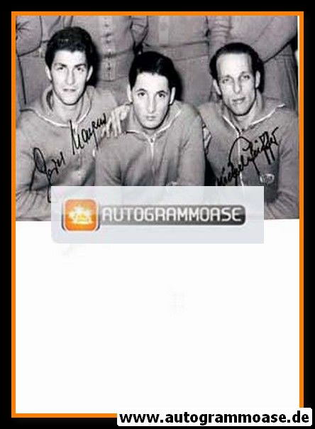 Autogramme Fussball | DFB | 1950er Foto | Gerd HARPERS + Michael PFEIFFER