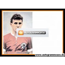 Autogramm Fussball | DFB | 1950er Retro | Hans SCHÄFER (rotes Trikot)