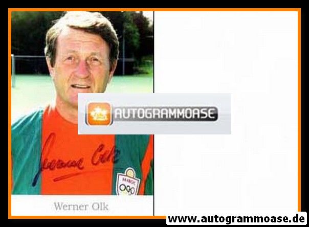 Autogramm Fussball | 1990er | Werner OLK (Portrait Color) Marokko