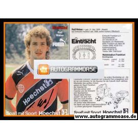 Autogramm Fussball | Eintracht Frankfurt | 1989 | Ralf WEBER