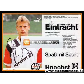 Autogramm Fussball | Eintracht Frankfurt | 1990 | Manfred BINZ