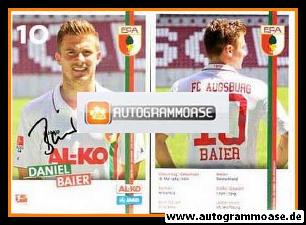 Autogramm Fussball | FC Augsburg | 2011 | Daniel BAIER