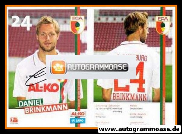 Autogramm Fussball | FC Augsburg | 2011 | Daniel BRINKMANN