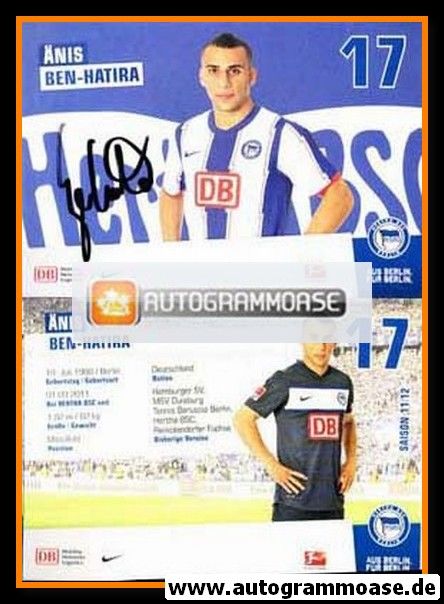Autogramm Fussball | Hertha BSC Berlin | 2011 | Änis BEN-HATIRA