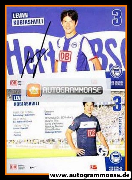 Autogramm Fussball | Hertha BSC Berlin | 2011 | Levan KOBIASHVILI
