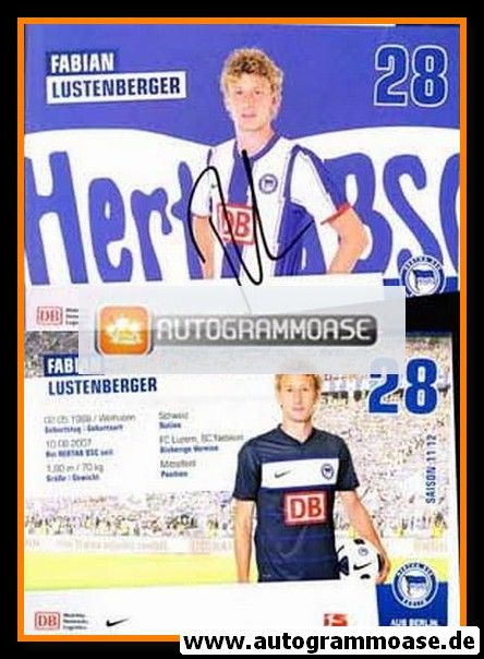 Autogramm Fussball | Hertha BSC Berlin | 2011 | Fabian LUSTENBERGER