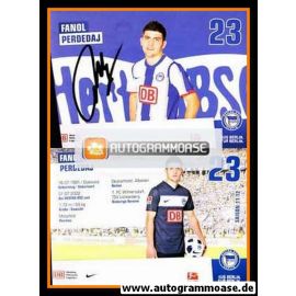 Autogramm Fussball | Hertha BSC Berlin | 2011 | Fanol PERDEDAJ