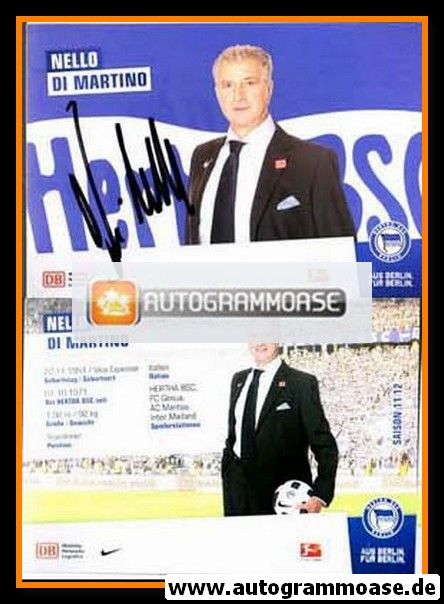 Autogramm Fussball | Hertha BSC Berlin | 2011 | Nello DI MARTINO
