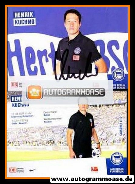 Autogramm Fussball | Hertha BSC Berlin | 2011 | Hendrik KUCHNO