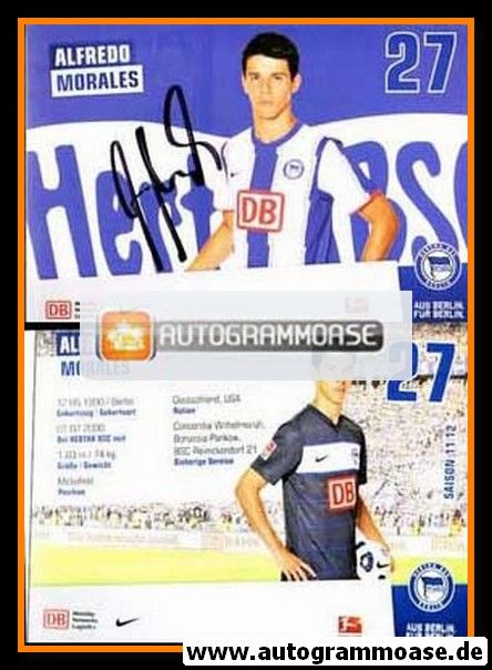 Autogramm Fussball | Hertha BSC Berlin | 2011 | Alfredo MORALES