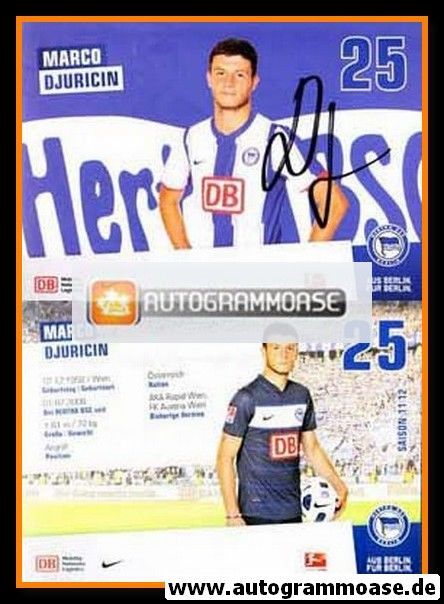 Autogramm Fussball | Hertha BSC Berlin | 2011 | Marco DJURICIN