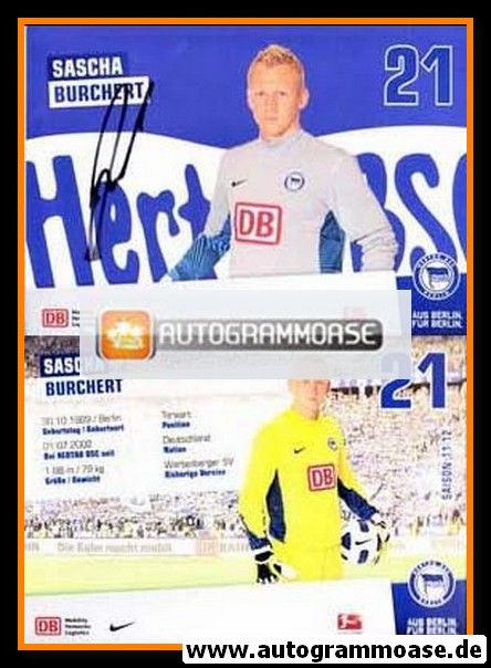 Autogramm Fussball | Hertha BSC Berlin | 2011 | Sascha BURCHERT