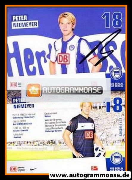 Autogramm Fussball | Hertha BSC Berlin | 2011 | Peter NIEMEYER