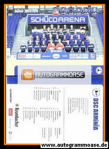 Mannschaftskarte Fussball | DSC Arminia Bielefeld | 2009