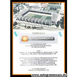 Autogramm Fussball | 1986 | RUHRSTADION + AG Erich KLAMMER