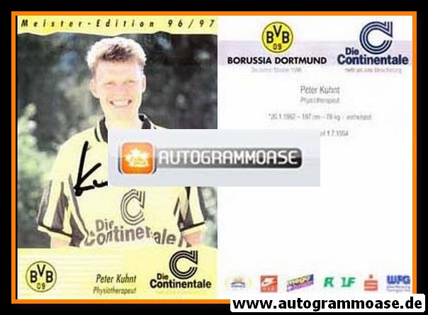 Autogramm Fussball | Borussia Dortmund | 1996 | Peter KUHNT