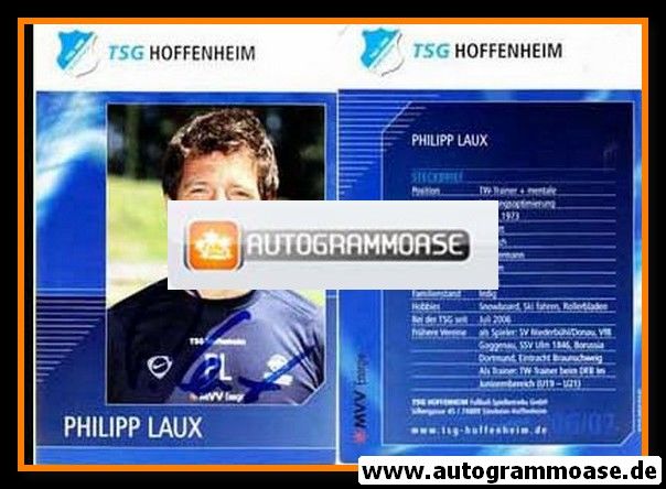 Autogramm Fussball | TSG 1899 Hoffenheim | 2006 | Philipp LAUX
