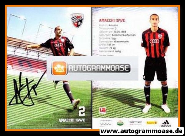 Autogramm Fussball | FC Ingolstadt 04 | 2011 | Amaechi IGWE