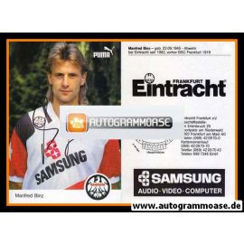 Autogramm Fussball | Eintracht Frankfurt | 1991 | Manfred BINZ (1)