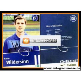 Autogramm Fussball | Karlsruher SC II | 2010 | Marco WILDERSINN