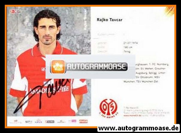 Autogramm Fussball | FSV Mainz 05 | 2003 | Rajko TAVCAR