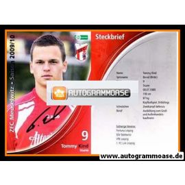 Autogramm Fussball | ZFC Meuselwitz | 2009 | Tommy KIND